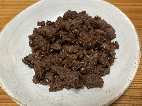 鹿肉そぼろ煮